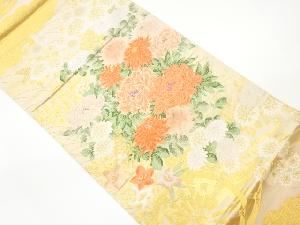 百華花車模様織出し袋帯